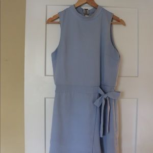 Baby Blue High Neck Romper